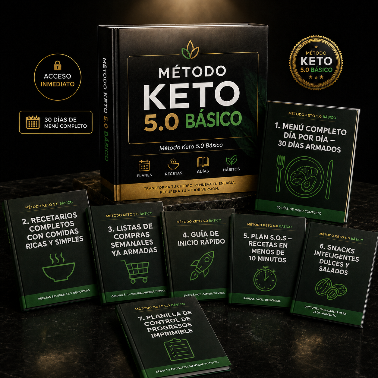 Método Keto 5.0 ® ACESO BÁSICO - Perdé Hasta 10kg en 30 días Sin Pasar Hambre